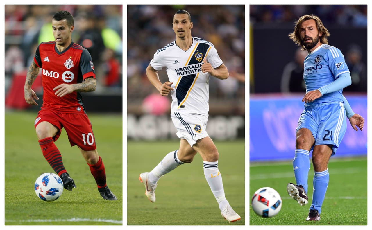 Grandes exfiguras de Juventus FC juegan o han jugado en la MLS. Sebastian Giovinco, Zlatan Ibrahimovic y Andrea Pirlo son los casos más notables. Los dos primeros enfrentarán al equipo italiano en el MLS All-Star Game 2018. (USA Today Images)