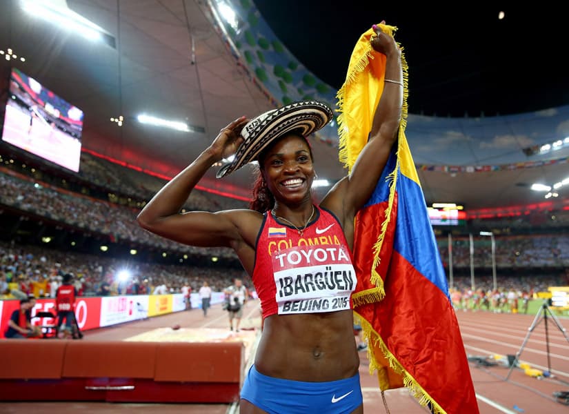 La mejor atleta colombiana, y una de las mejores del mundo, es sin duda Caterine Ibargüen.