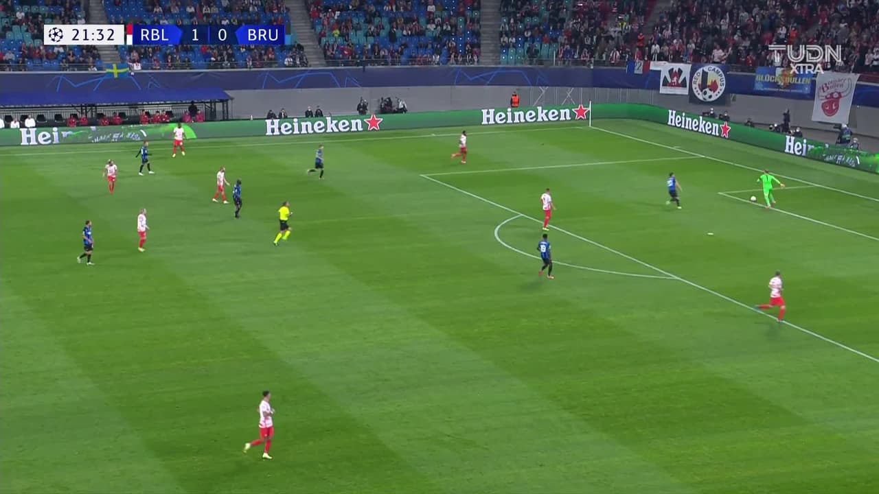 Ya empató el Brujas... Vanaken puso el 1-1 ante el RB Leipzig