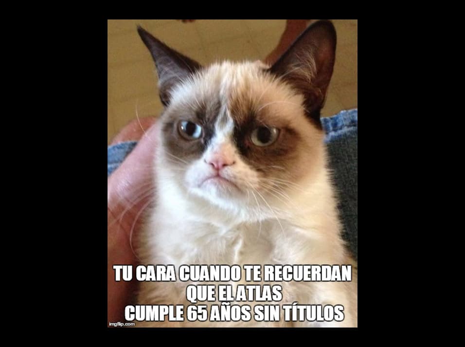 El cumpleaños 65 del Atlas sin ser campeón no podía escaparse del largo brazo de los divertidos Memes.