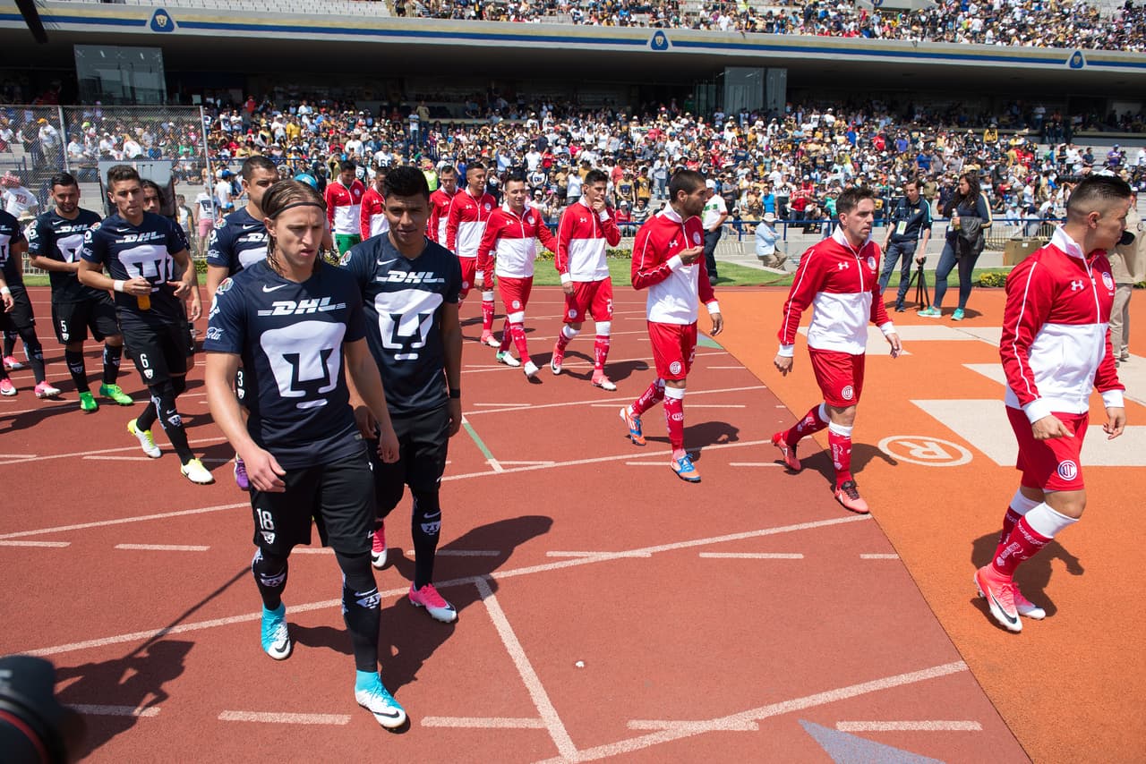 El estadio Ciudad Universitaria está listo para recibir el duelo entre Pumas y Toluca.