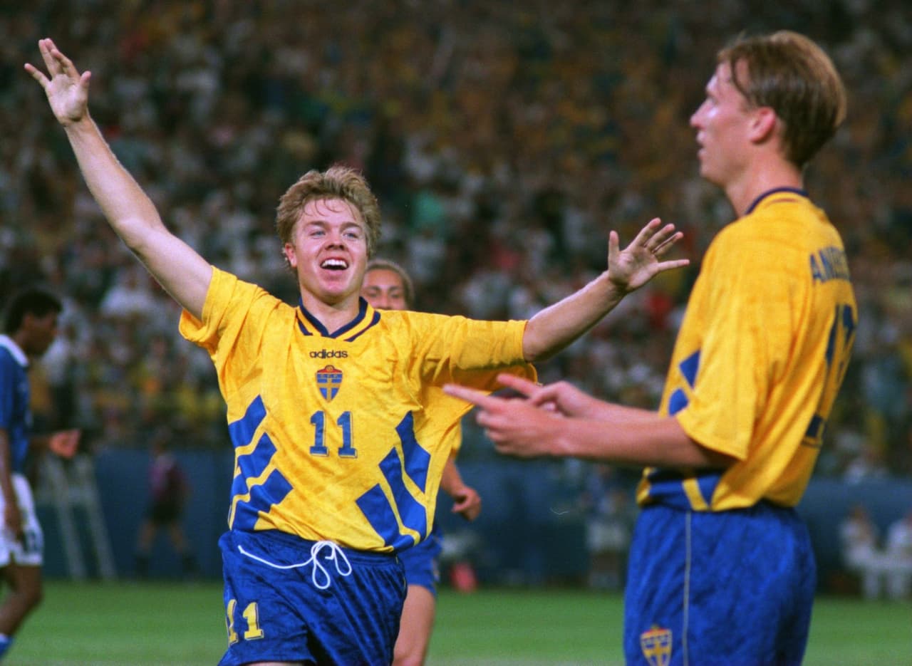 El sueco Thomas Brolin tuvo un paso brillante por el fútbol italiano con Parma y con su país fue semifinalista del Mundial de Estados Unidos en 1994.