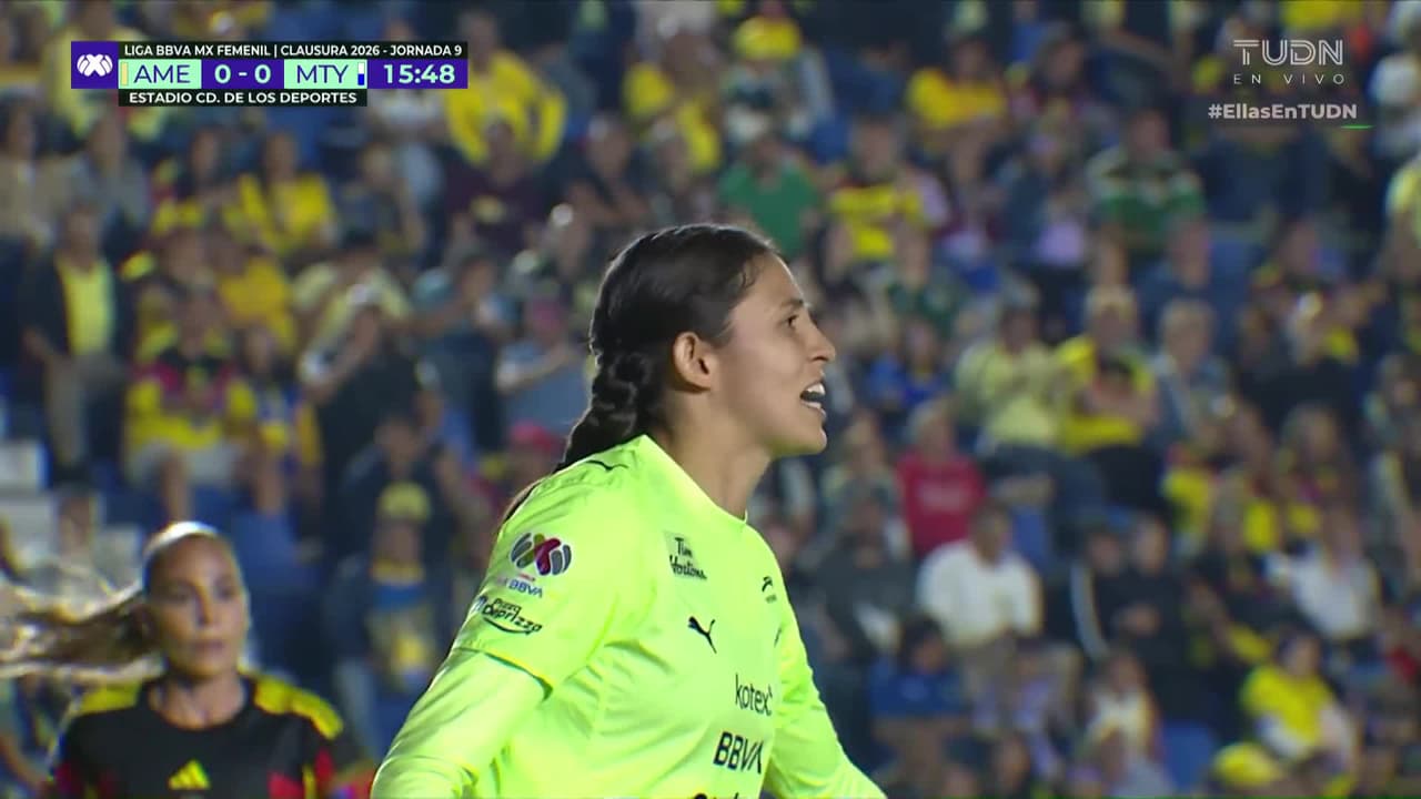 ¡Paola Manrique evita el primero del América! Las Águilas acechan a Rayadas