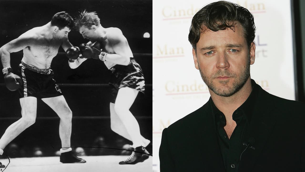 <b>Russel Crowe – James Braddock - El luchador 2005 -</b> Basada en una historia real. Después de haberse retirado del boxeo, James J. Braddock decidió volver al cuadrilátero, en la época de la Gran Depresión, para poder alimentar a su familia.