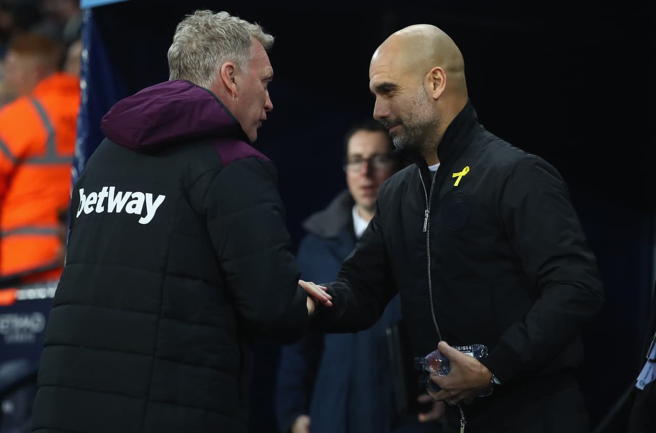 Este fue el duelo entre David Moyes, uno de los técnicos veteranos de la Premier League, y Pep Guardiola, uno de los que llegó a innovar en el estilo del fútbol inglés.