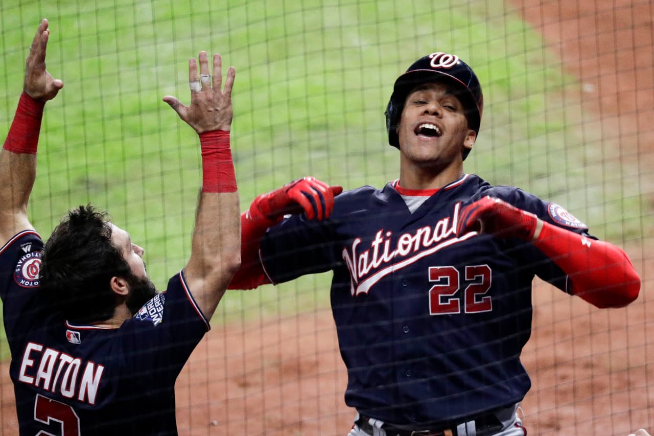 Washington Nationals dan la vuelta en la quinta entrada y obligan a jugar el séptimo de la serie.