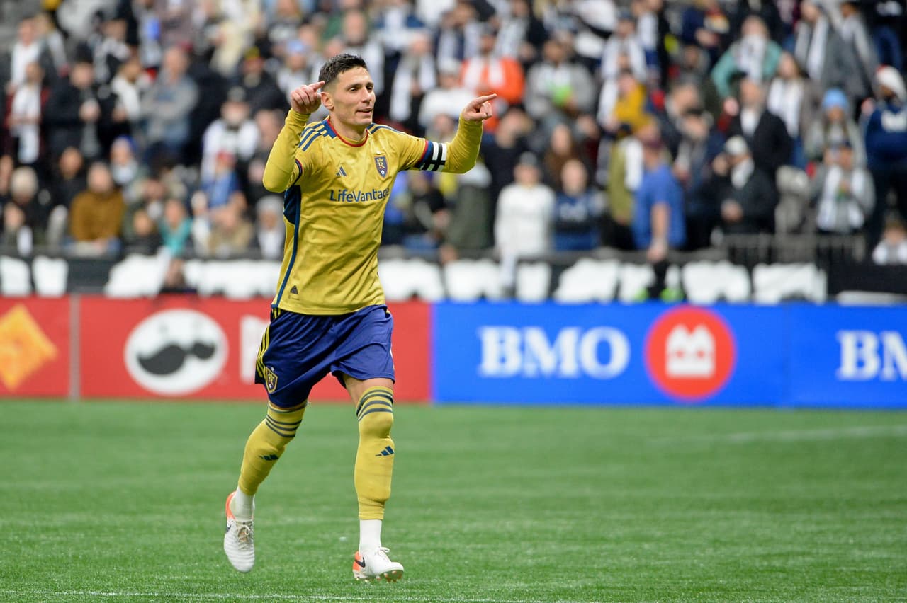 Regreso con victoria: Damir Kreilach anotó el segundo tanto de Real Salt Lake en el BC Place en la victoria 2-1 en BC Place sobre Vancouver Whitecaps FC.
<br>