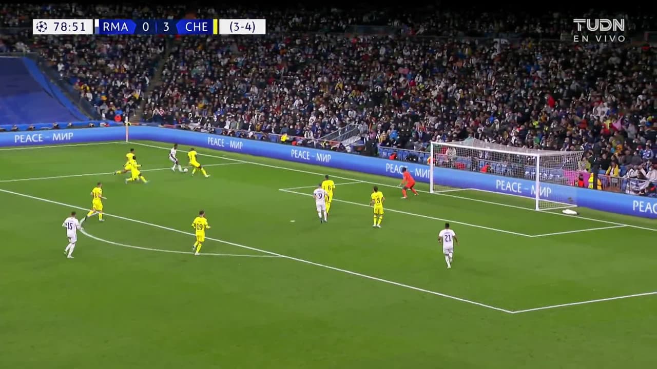 ¡GOL!  anota para Real Madrid. Rodrygo