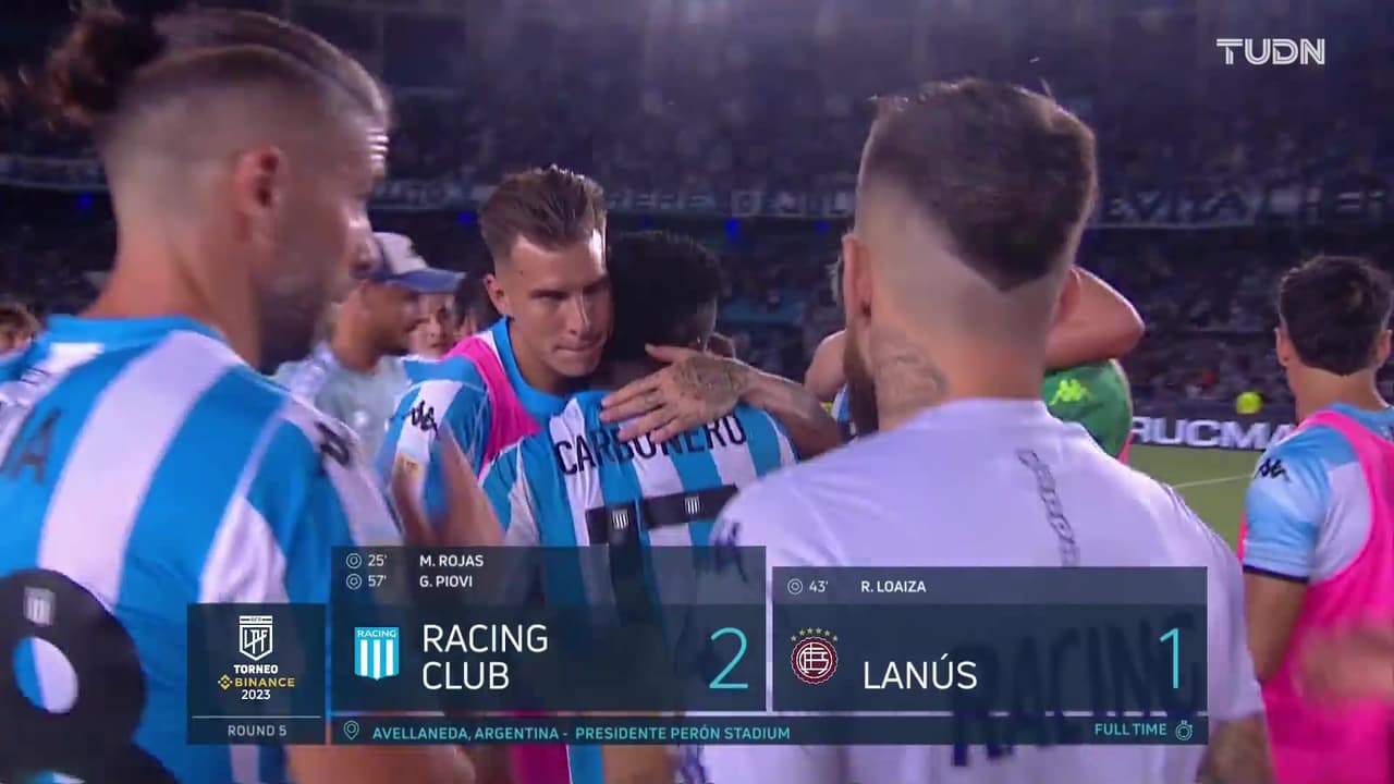 Resumen | Racing impone condiciones en el Cilindro con un 2-1 ante Lanús