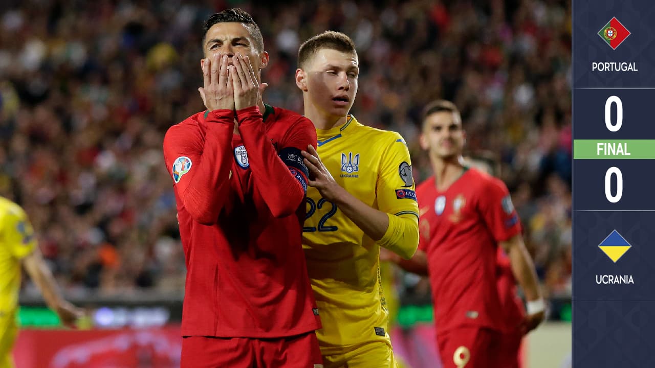 ¡Un superhombre llamado Pyatov! CR7 intentó e intentó, pero no pudo con Ucrania