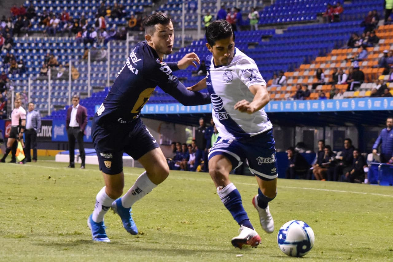 El Puebla se adelantó al minuto 60 con gol de Jorge Zarate, Pumas logró el tanto del empate al minuto 85 tras un gran disparo de Juan Iturbe.