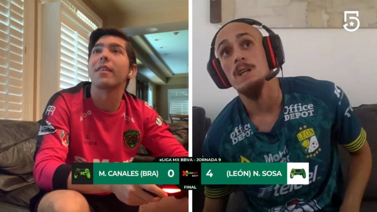 Juárez 0-4 León | eLiga MX | Marco Canales cayó 0-4 ante Nicolás Sosa, quien colecciona goleadas en el futbol virtual.