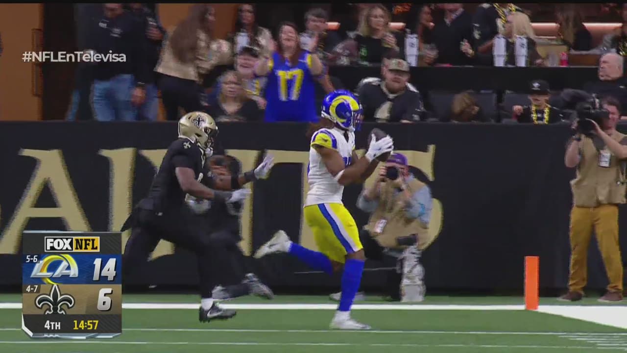 ¡Preciso! Stafford encuentra solo a Robinson para el TD de Rams