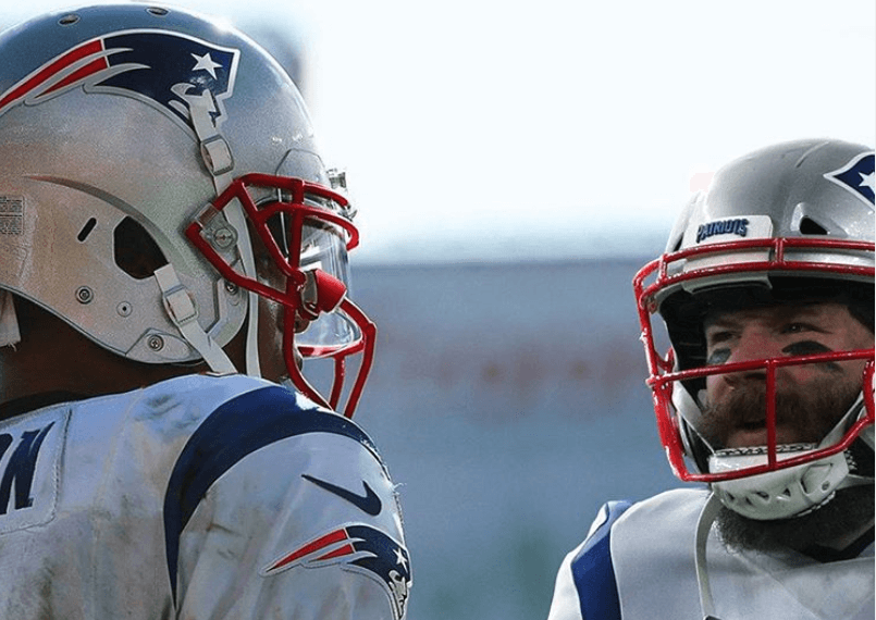 Julian Edelman cambia a Tom Brady por Cam Newton
