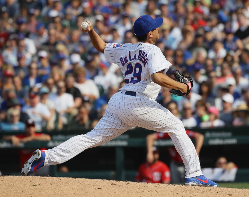 <b>Jorge de la Rosa</b>. El ahora relevista tiene marca de 0-2 con efectividad de 4.63. El zurdo regiomontano fue recientemente canjeado de los Arizona Dbacks a los Cachorros de Chicago. Suma 43 apariciones.