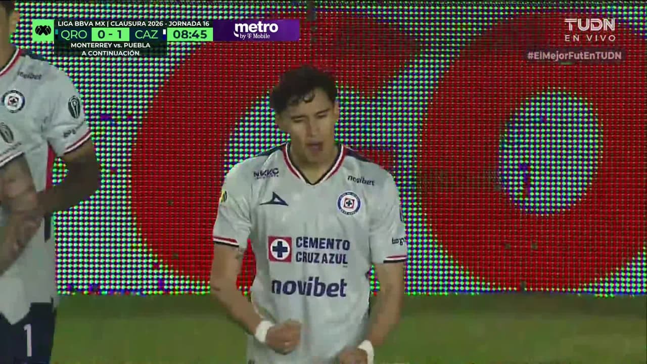 ¡Gol de Cruz Azul! Jeremy Márquez abre el marcador en Querétaro