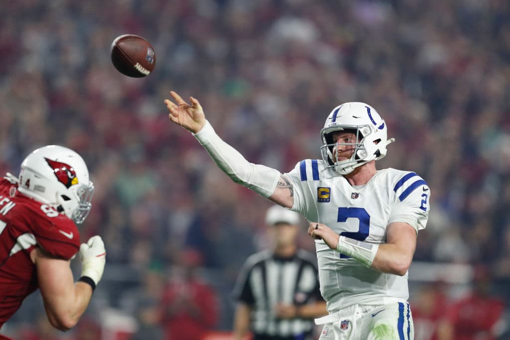 Carson Wentz quiere regresar a los Colts a pelear por un Super Bowl y comanda la victoria 22-16.