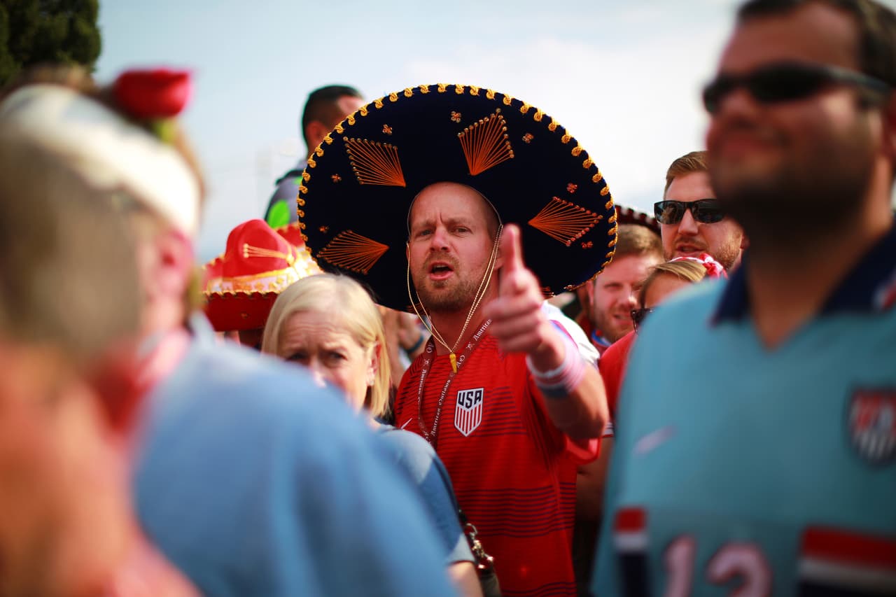 Algunos estadounidenses incluso fueron disfrazados de 'mexicanos'.