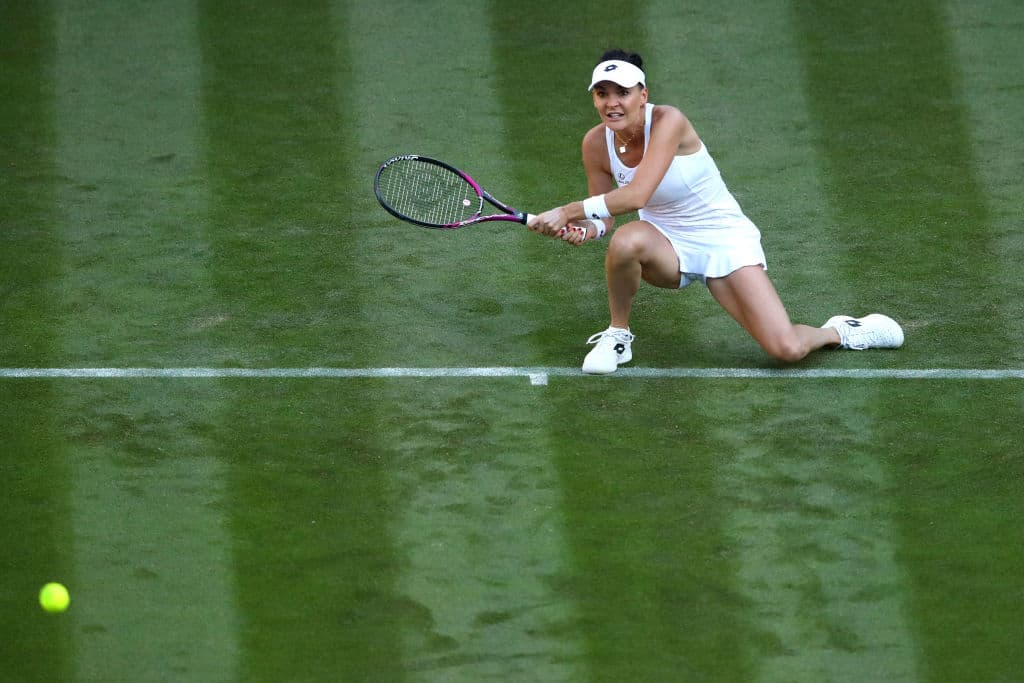 Este año todavía participó en los torneos grandes, para ser precisos, acudió a participar en tres de ellos. Aquí en Wimbledon, salió eliminada apenas en la segunda ronda.