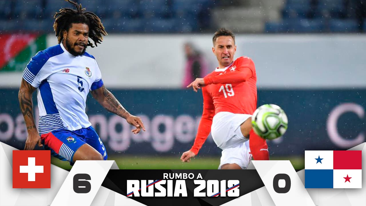 Suiza goleó 6-0 a Panamá en amistoso previo al Mundial de Rusia 2018 disputado en Lucerna, sitio de una pesadilla que los dirigidos por el colombiano Hernán Darío Gómez no pudieron manejar.