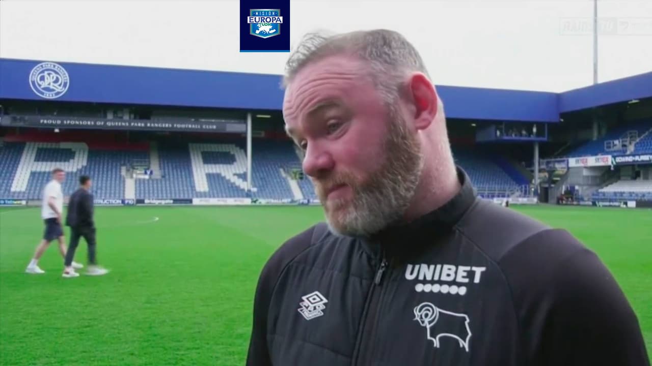 Rooney, al borde del llanto tras consumarse descenso de Derby County