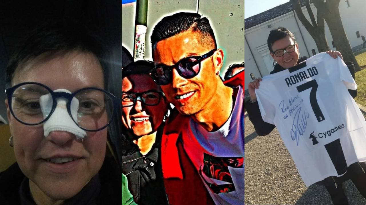 ¡Ella quería una cita! El peculiar regalo que recibió una aficionada a la que CR7 golpeó en la nariz