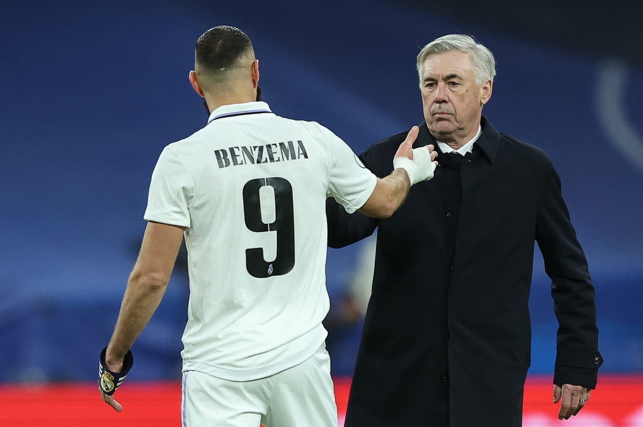 Carlo Ancelotti confirma que Karim Benzema será el 'nueve' del Real Madrid