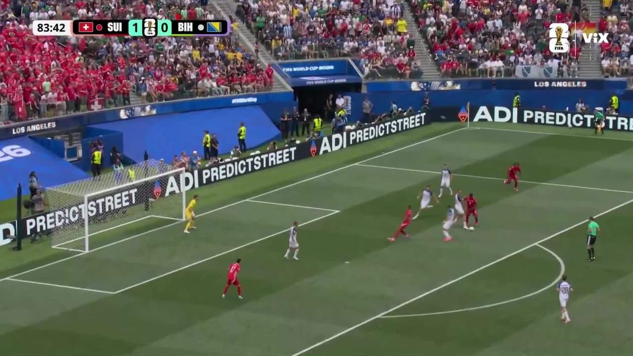 ¡Vargas sentencia a Bosnia! Suiza golpea con el segundo