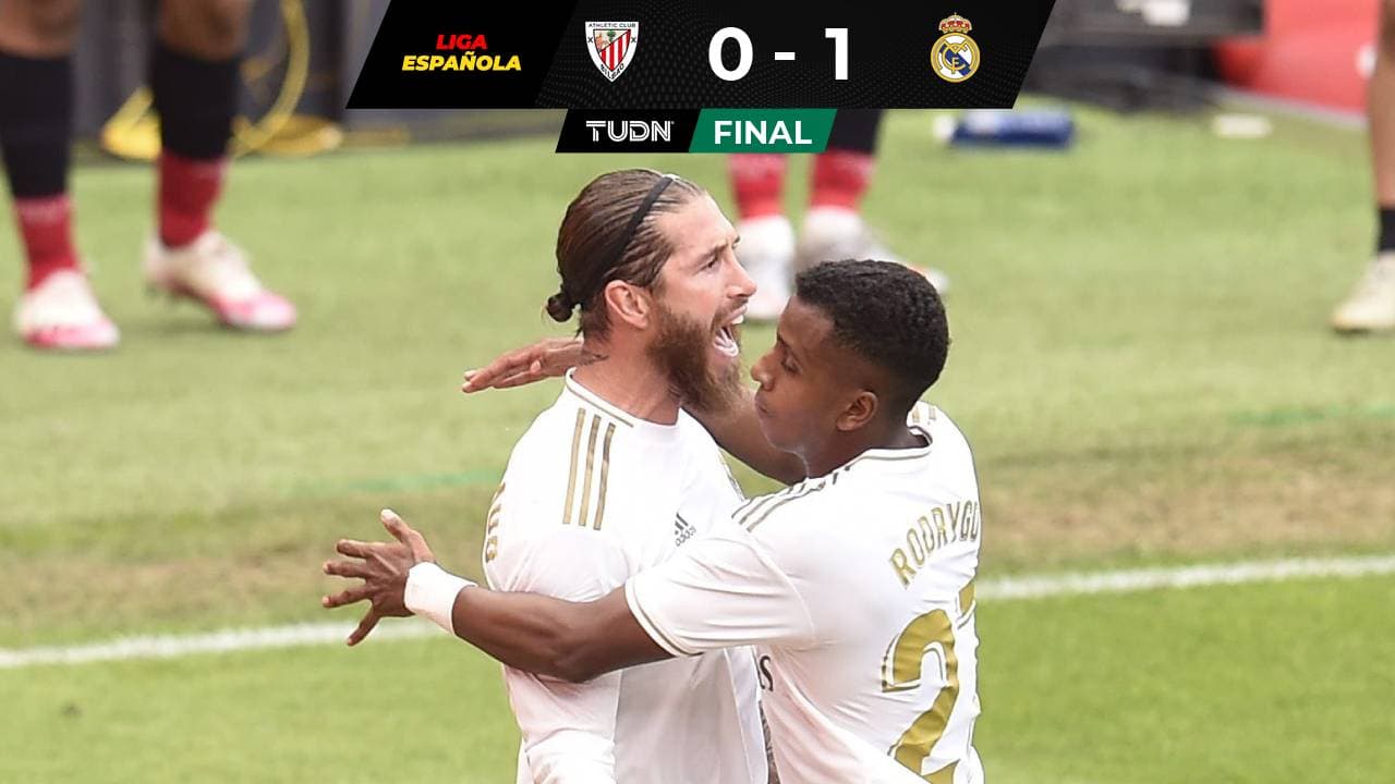 De la mano de Sergio Ramos, el Madrid camina al título