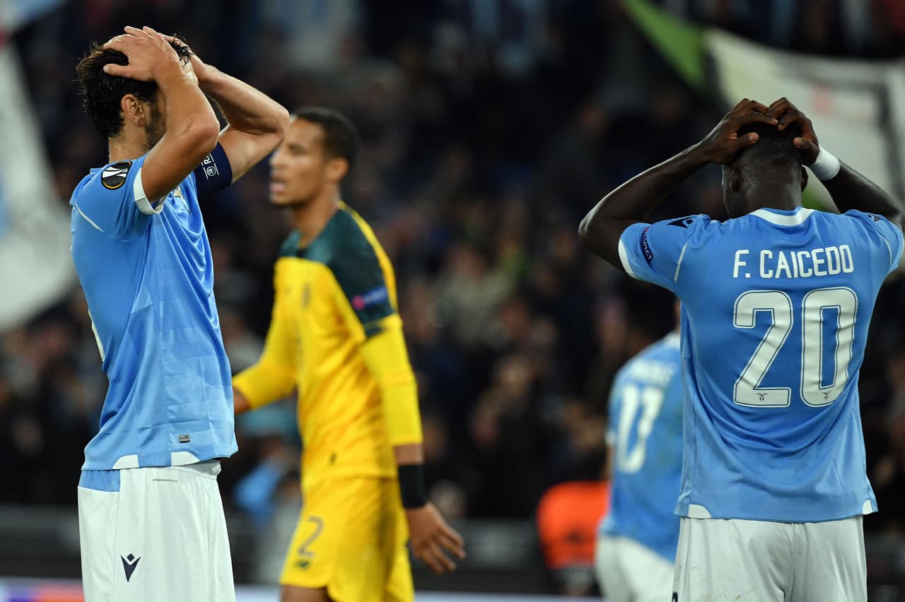 Lazio 1-2 Celtic; Standard Lieja 2-1 Frankfurt.