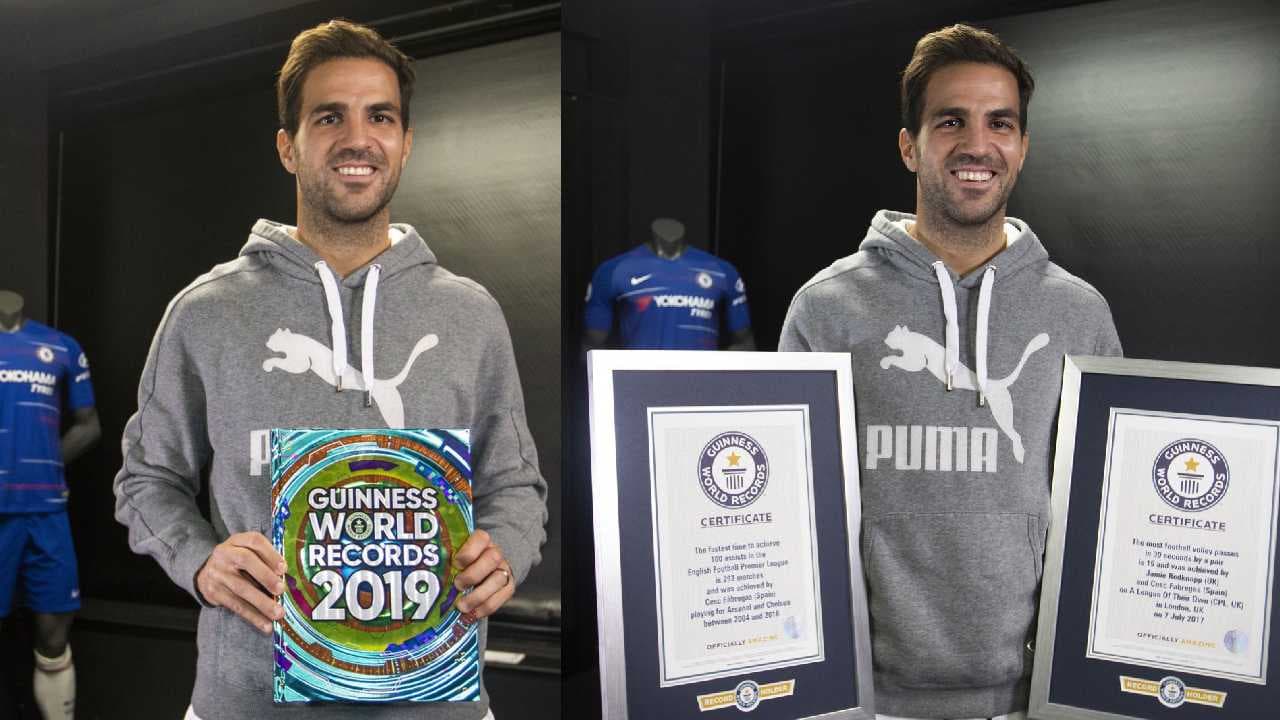Cesc Fábregas entra en el libro Guinness de los Récords