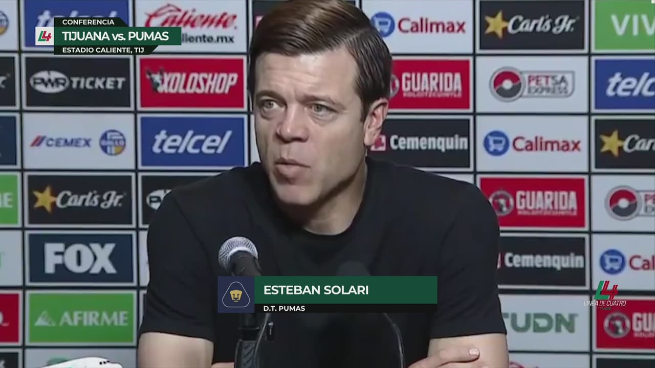Esteban Solari es crítico con el accionar de su equipo ante Tijuana