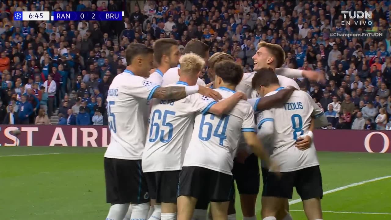¡Golazo del Brujas! Rangers recibe el segundo en el inicio del partido