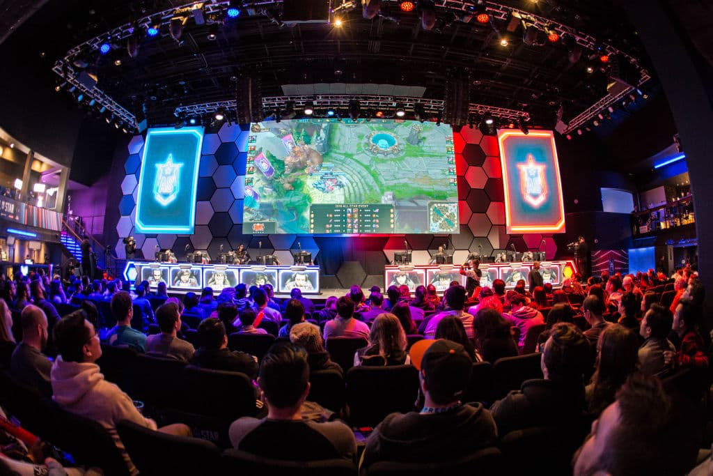 LAS VEGAS, NV - DECEMBER 8, 2018: General view of crowd and stage at League of Legends All-Star Event on December 8, 2018 in Las Vegas, Nevada. (Photo by Hannah Smith/ESPAT Media for Mastercard via Getty Images)