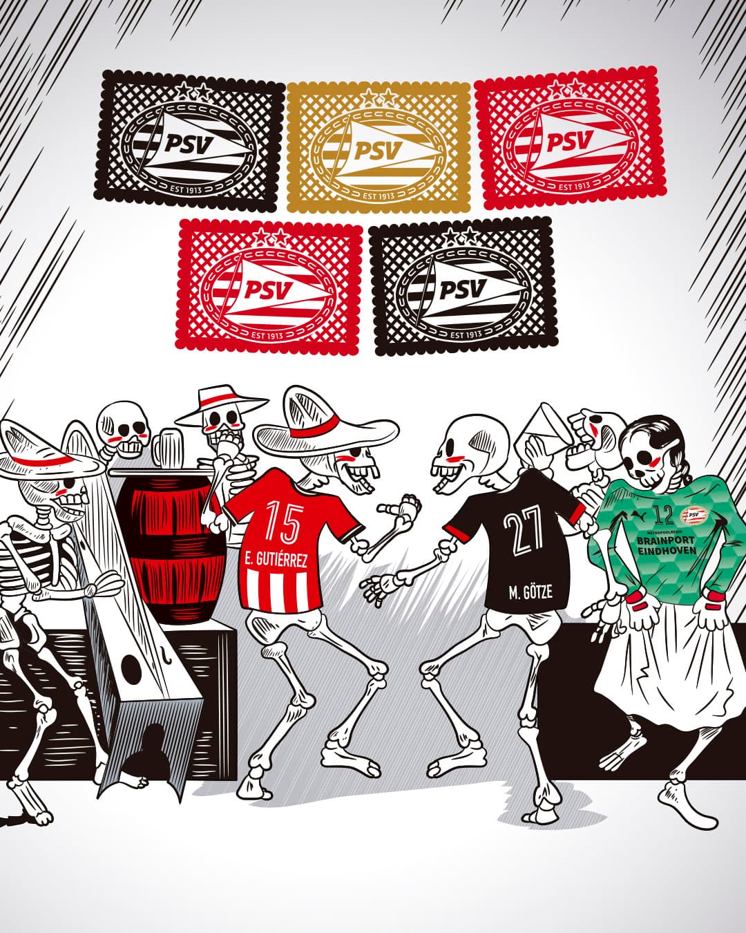 Equipos de diversos deportes, desearon feliz Día de Muertos, tradición mexicana que le ha dado la vuelta al mundo.