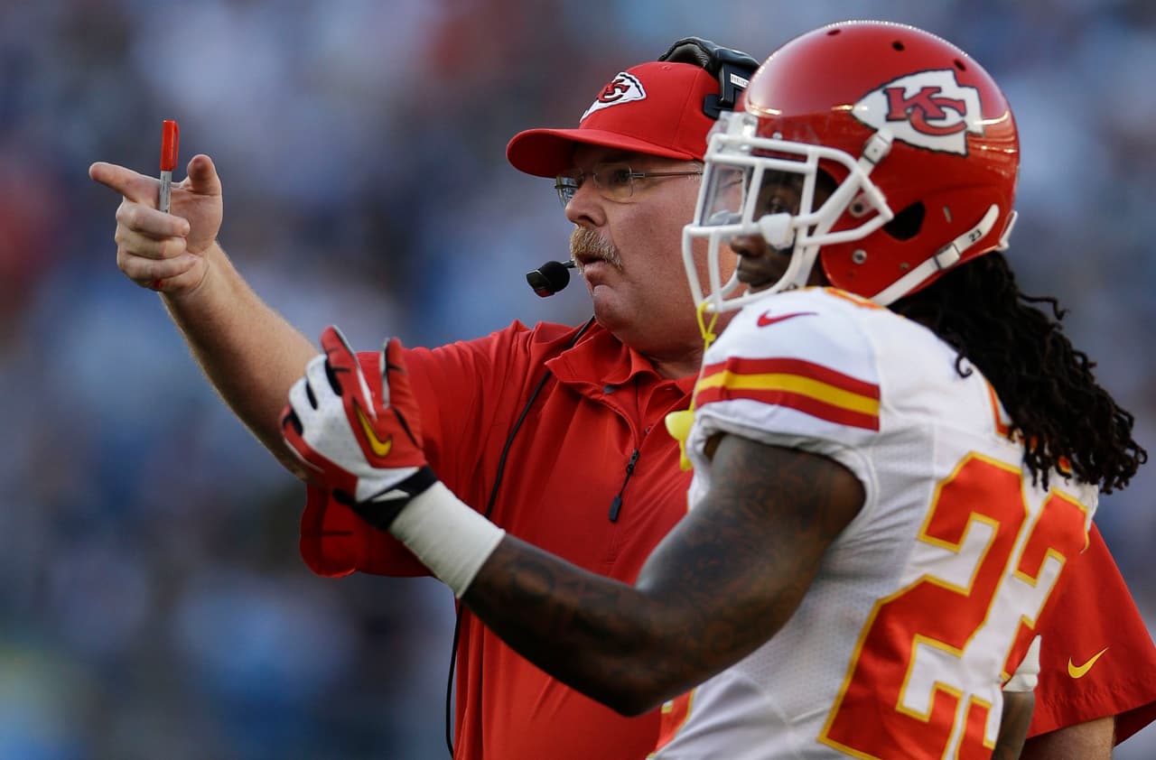 Dos decepcionantes campañas pasaron después de aquella derrota con Baltimore, la última de ellas catastrófica con Romeo Crennel al frente de marca de 2-14 con la primera selección global del 2013, el equipo trajo como head coach a Andy Reid quien cambió su segunda ronda para obtener a Alex Smith de San Francisco, con Smith y Reid, en esa temporada 2013, Kansas City volvió a la postemporada.