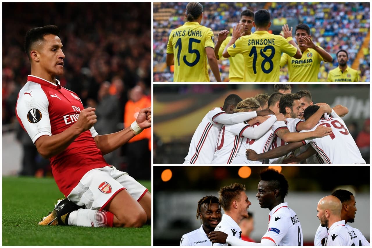Los favoritos como Arsenal, Milan, Zenit, Niza, Villarreal y Lazio respondieron ganando sus compromisos.