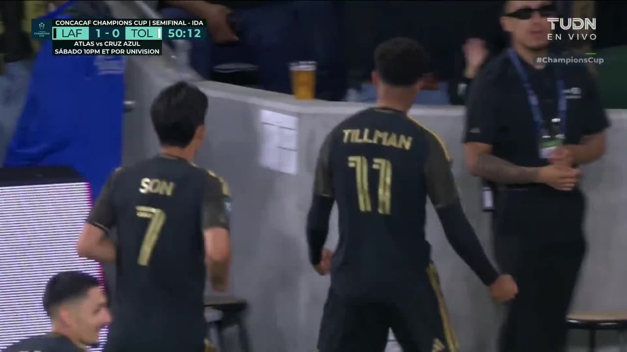 ¡Gol de LAFC! Gran asistencia de Son para que Tillman anotara con un derechazo
