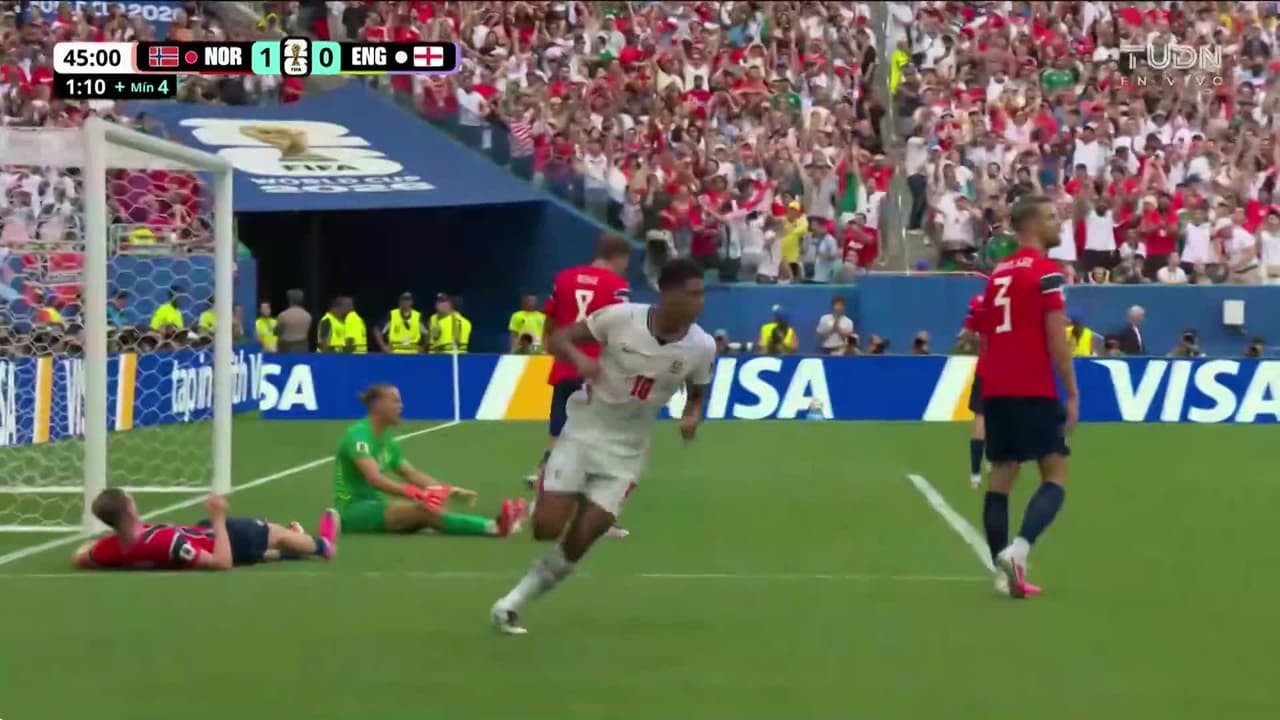 ¡Hey Jude! Golazo de Bellingham dejando a tres ingleses atrás: ¡1-1!