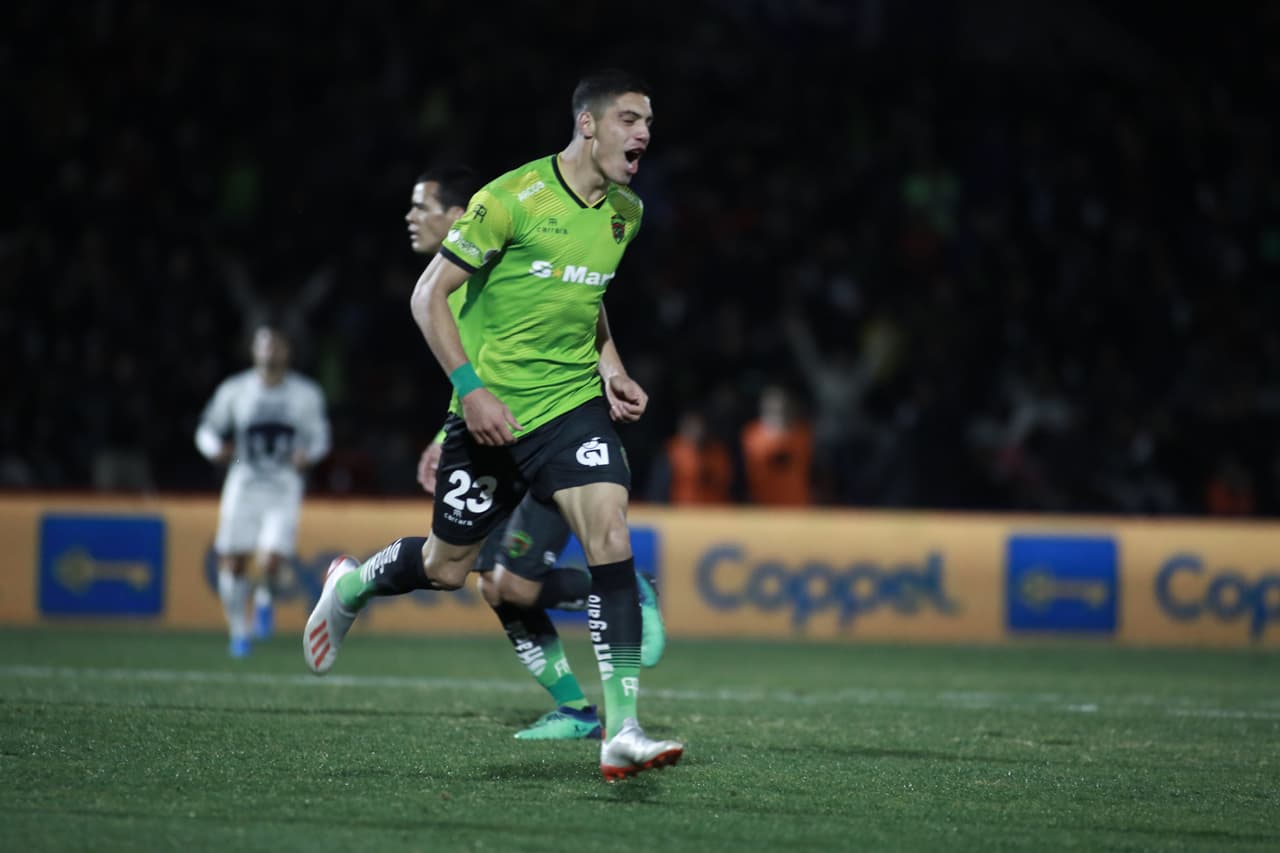 Brian Rubio empató el vibrante partido en Juárez tras lograr el 4-4 ante los Pumas de la UNAM en el arranque de la Jornada 2.