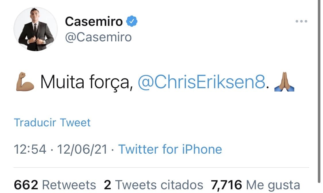 El mundo entero reacciona ante la situación de pérdida de conocimiento del mediocampista danés durante su debut en la Euro 2020.