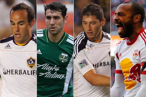 Landon Donovan, Diego Valeri, Omar González y Thierry Henry están en el 11 ideal del 2014 en la MLS.