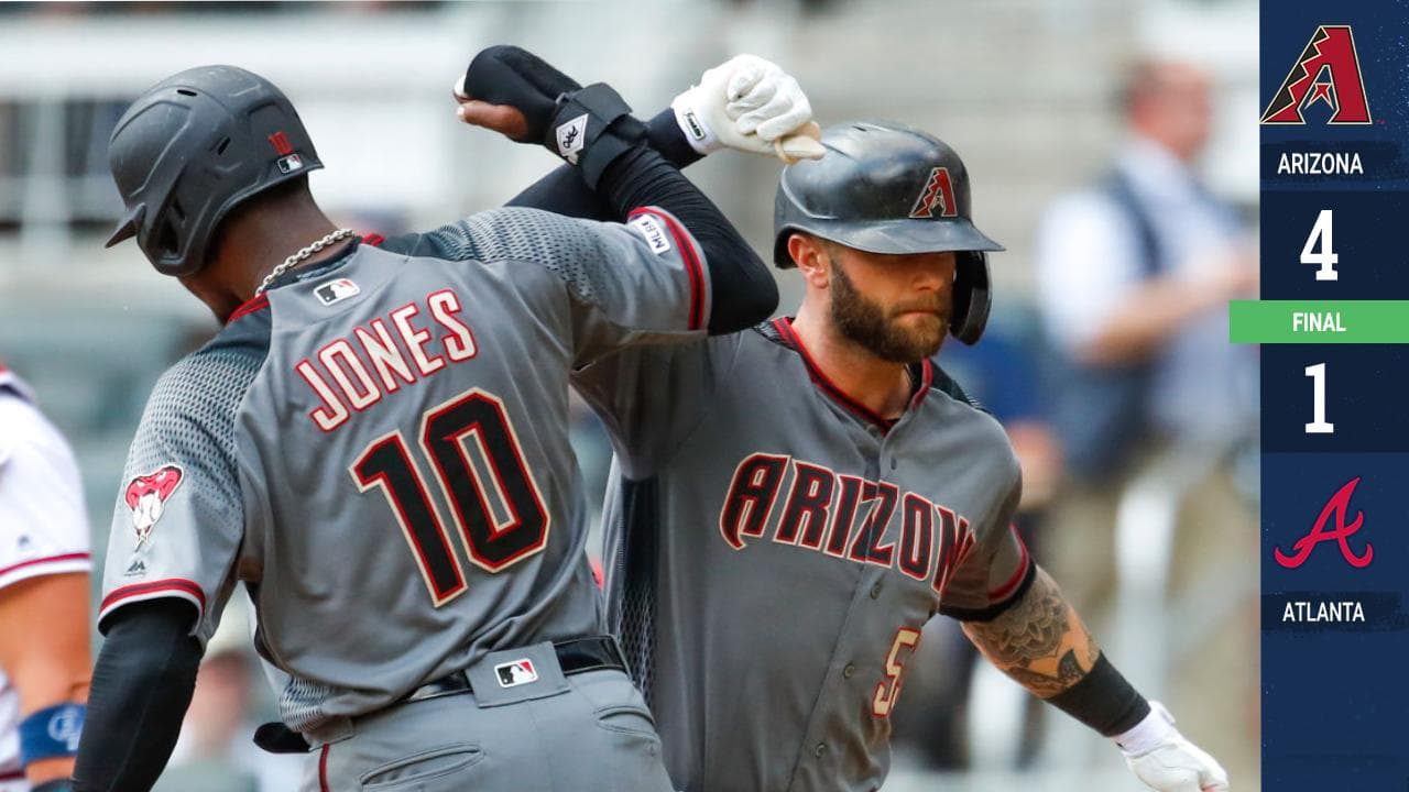 Un cuadrangular de dos anotaciones de Christian Walker en el séptimo inning ampliaron la ventaja de Arizona y se lleva el tercero de la serie para barrer a Atlanta en SunTrust Park este jueves 18 de abril.