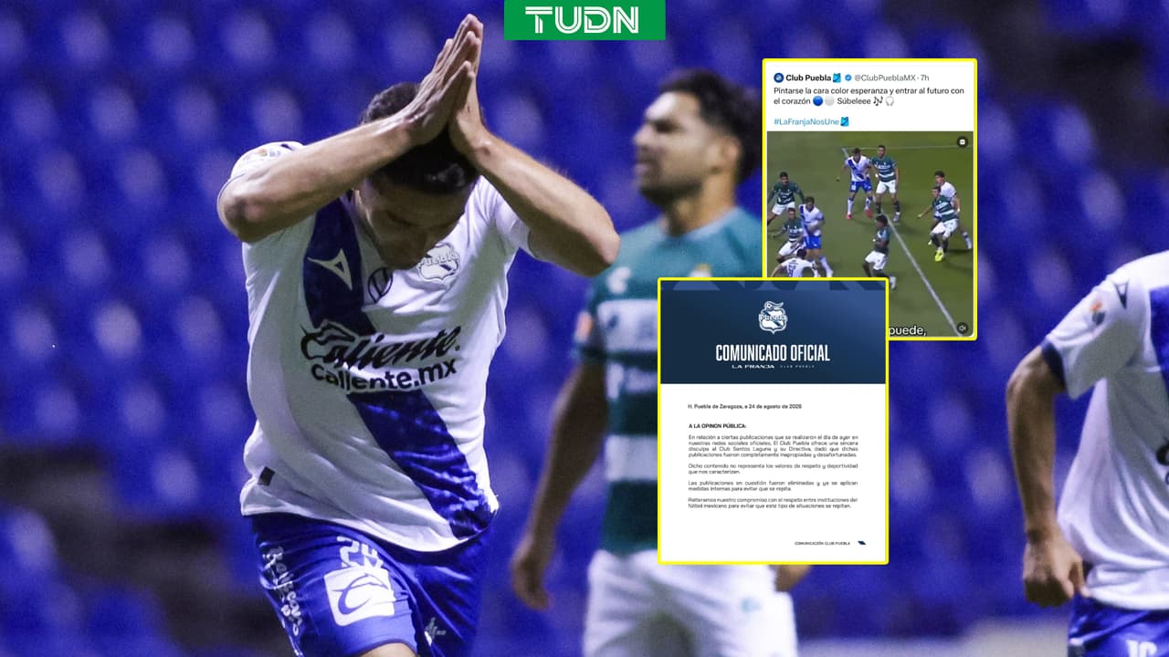 Puebla borra polémico video y ofrece disculpas a Santos
