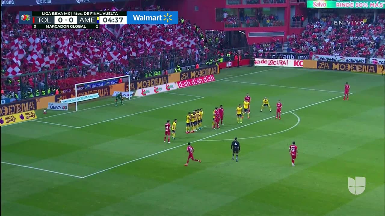 ¡TIRO ATAJADO! disparo por Alexis Vega.