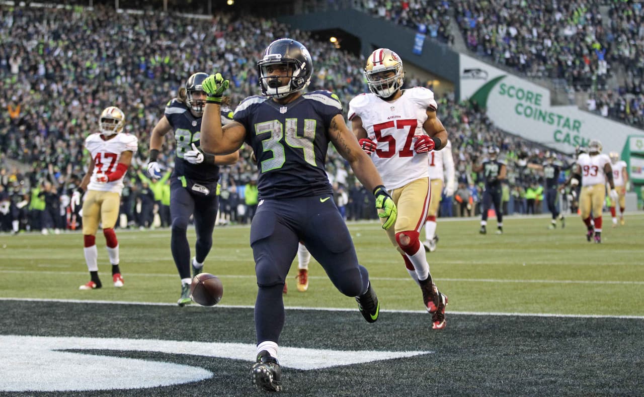 Thomas Rawls sumó 255 yardas desde la línea de golpeo, 209 y un touchdown en 30 acarreos, además de 46 yardas y una anotación en tres recepciones en el triunfo de los Seahawks 29-13 sobre los 49ers.