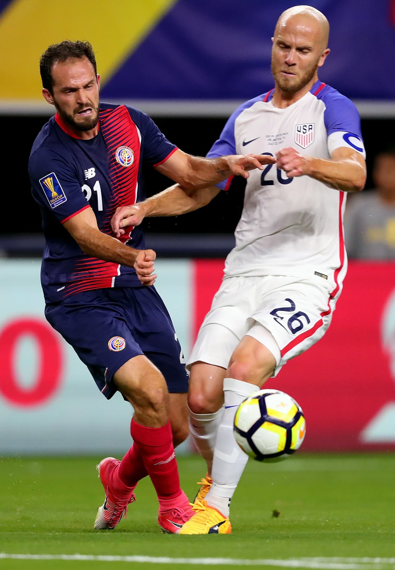 Fue un partido en el que los Estados Unidos tiraron a puerta en 10 ocasiones por 7 de los "ticos".