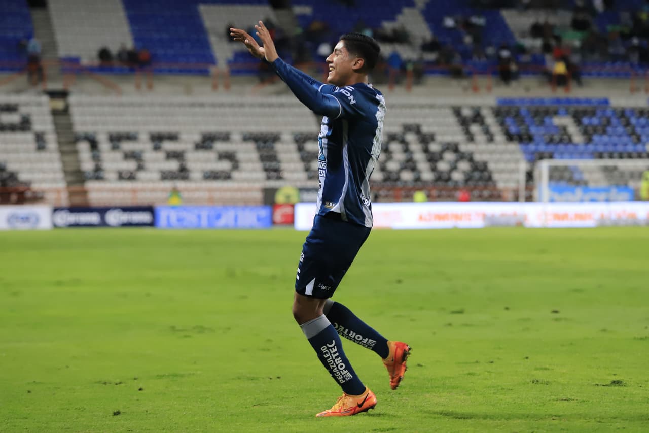 during the game Pachuca vs Leon, corresponding Round 10 the Torneo Apertura 2022 of the Liga BBVA MX at Hidalgo Stadium, on August 21, 2022. 
<br>
<br> durante el partido Pachuca vs Leon, correspondiente a la Jornada 10 del Torneo Apertura 2022 de la Liga BBVA MX en el Estadio Hidalgo, el 21 de Agosto de 2022.