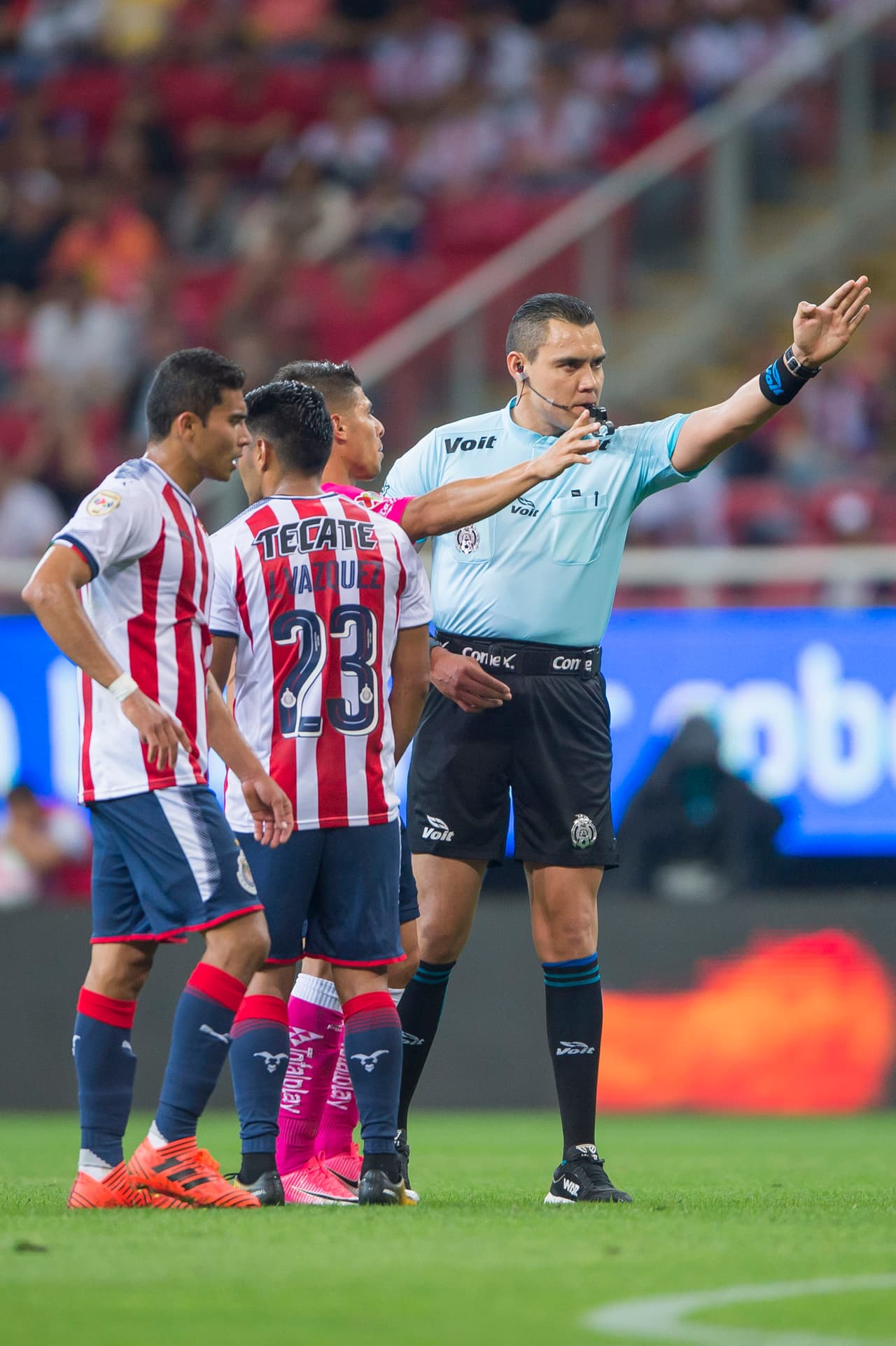 Al minuto 49 se marcó un penal en favor de Morelia cuando Rodolfo Cota derribó en el área a Raúl Ruidíaz.