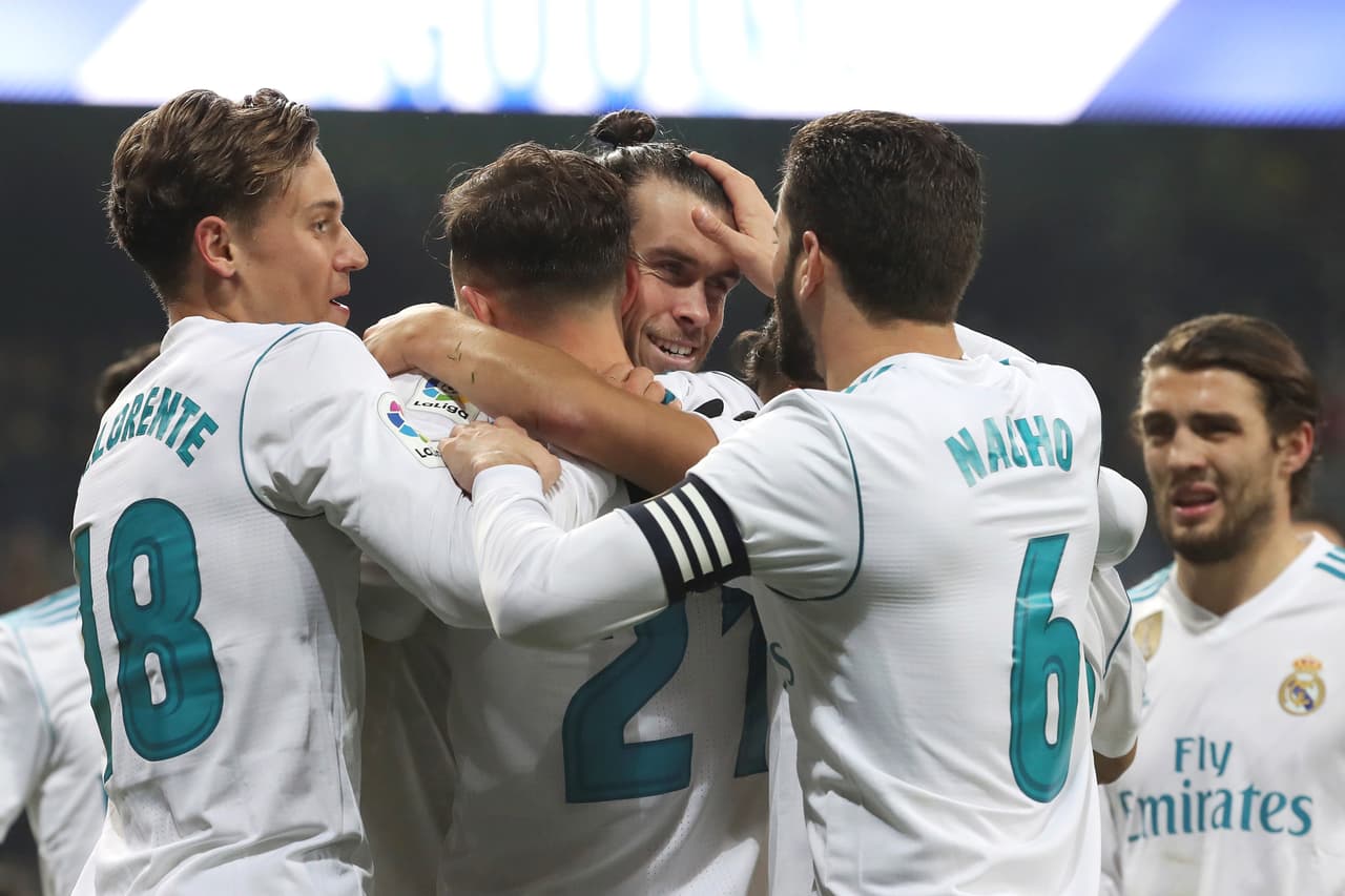 Borja Mayoral se reportó con doblete, uno de ellos con un magistral pase de Gareth Bale, mientras que Luis Milla y Portilla anotaron para la visita.